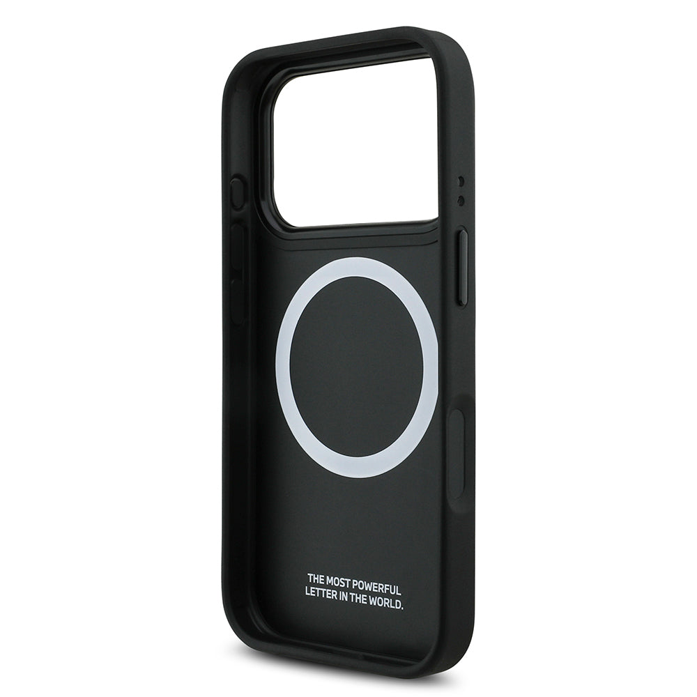 BMW iPhone 17 Pro Orjinal Lisanslı M-safe Şarj Özellikli M Logolu Üç Şeritli Delikli Deri Kılıf BMW iPhone 17 Pro Orjinal Lisanslı M-safe Şarj Özellikli M Logolu Üç Şeritli Delikli Deri Kılıf